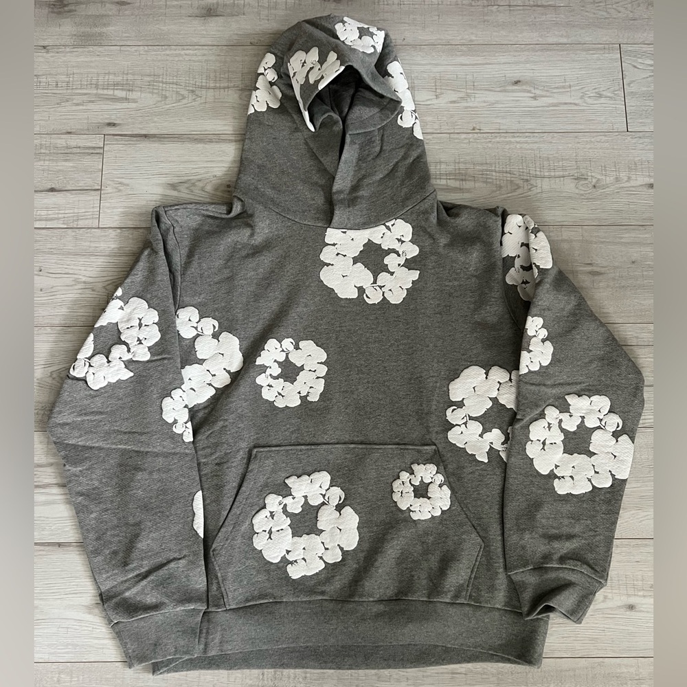 *BRAND NEW* Denim Tears Hoodie(Grey) L